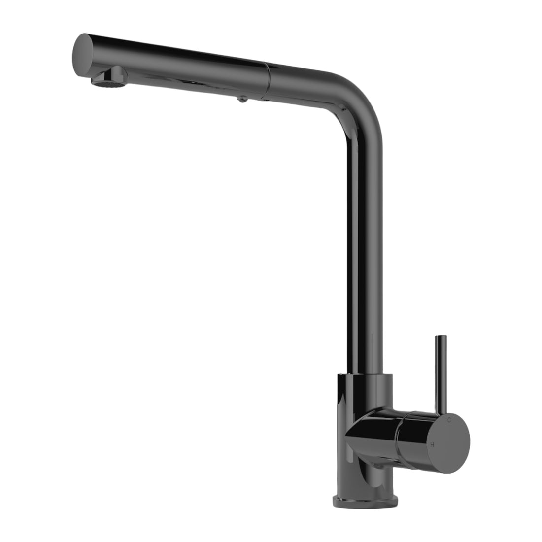 Hotbath Fellow FKM15 keukenmengkraan met uitneembare handdouche Geborsteld zwart PVD productfoto (kleurimpressie)