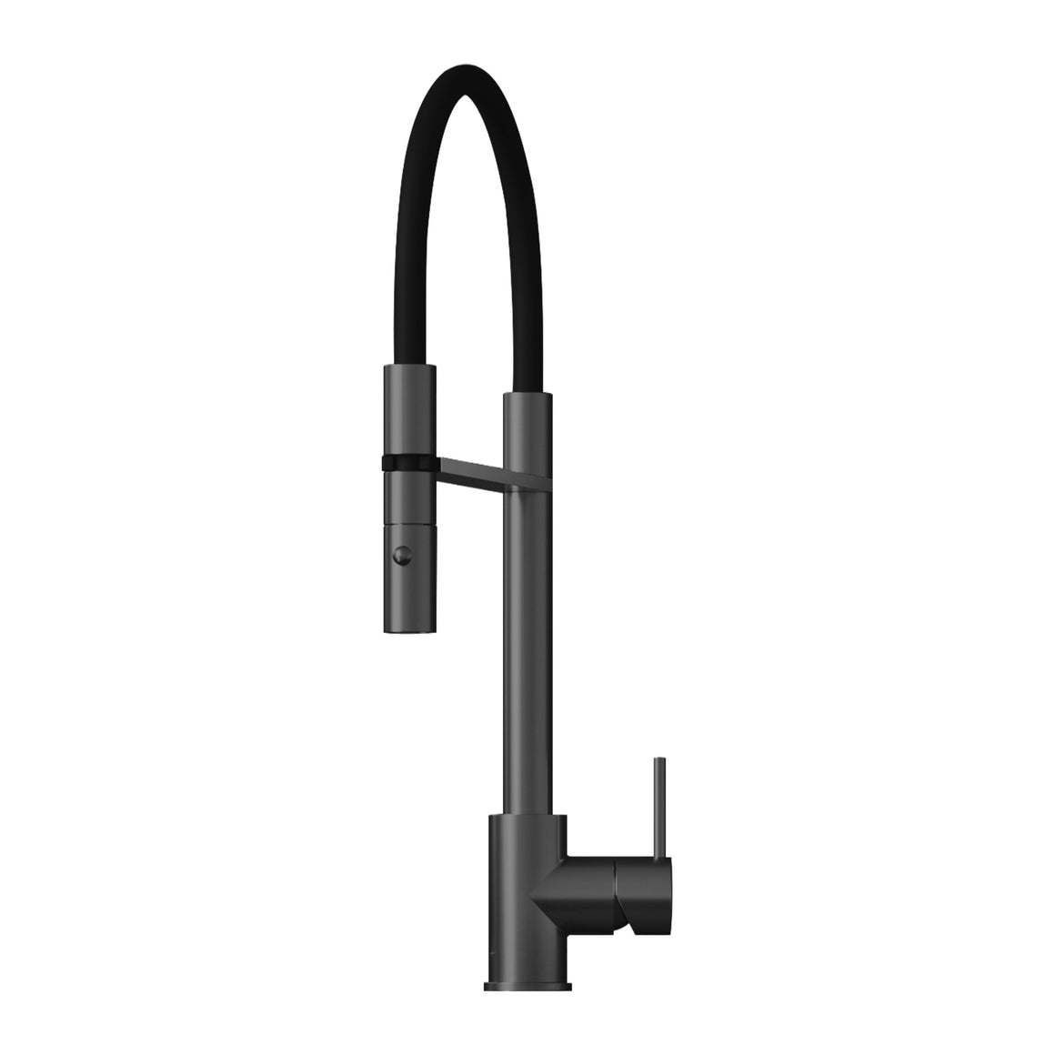 Hotbath Fellow FKM22 keukenmengkraan met uittrekbare handdouche Geborsteld zwart PVD productfoto (kleurimpressie)