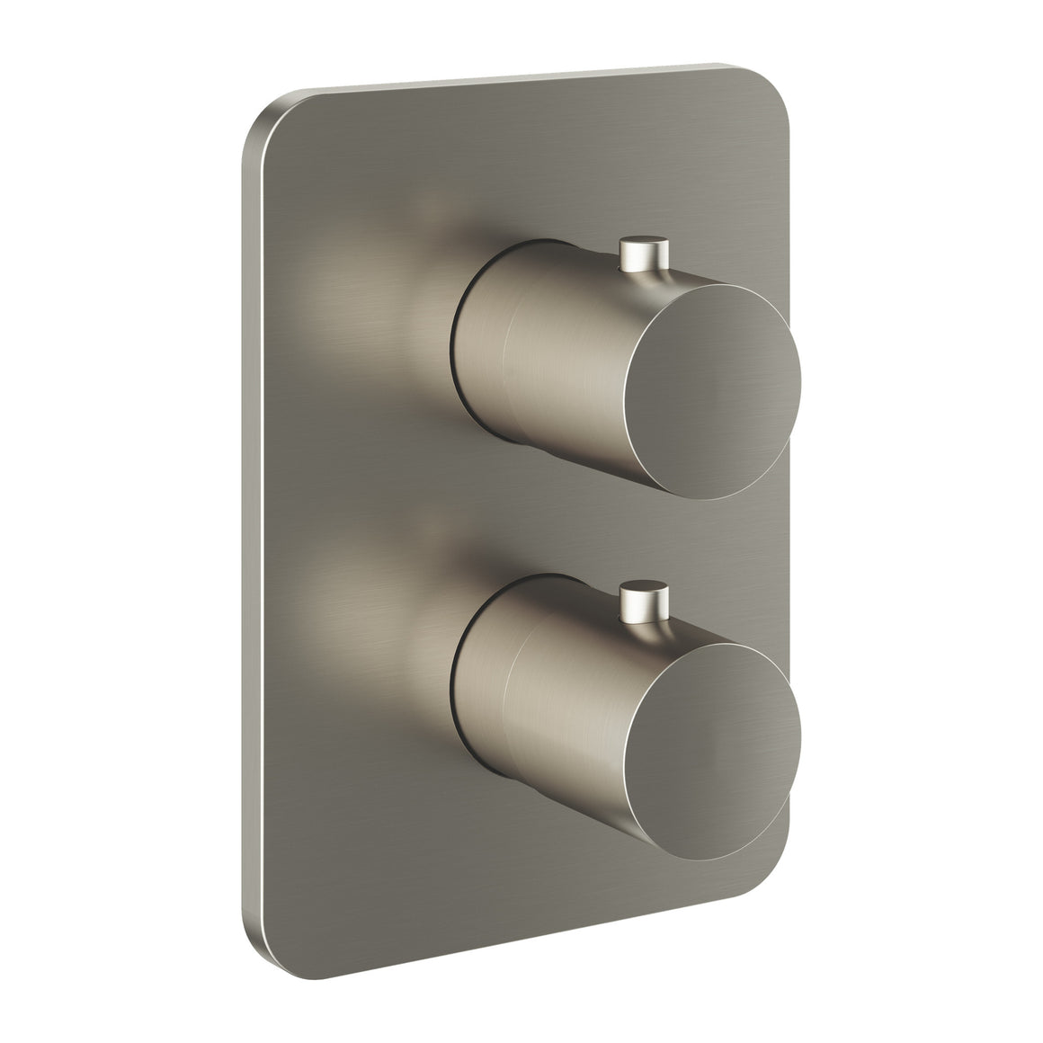 Hotbath Gal GL009 inbouw thermostaat met 2-weg omstel Geborsteld nikkel productfoto