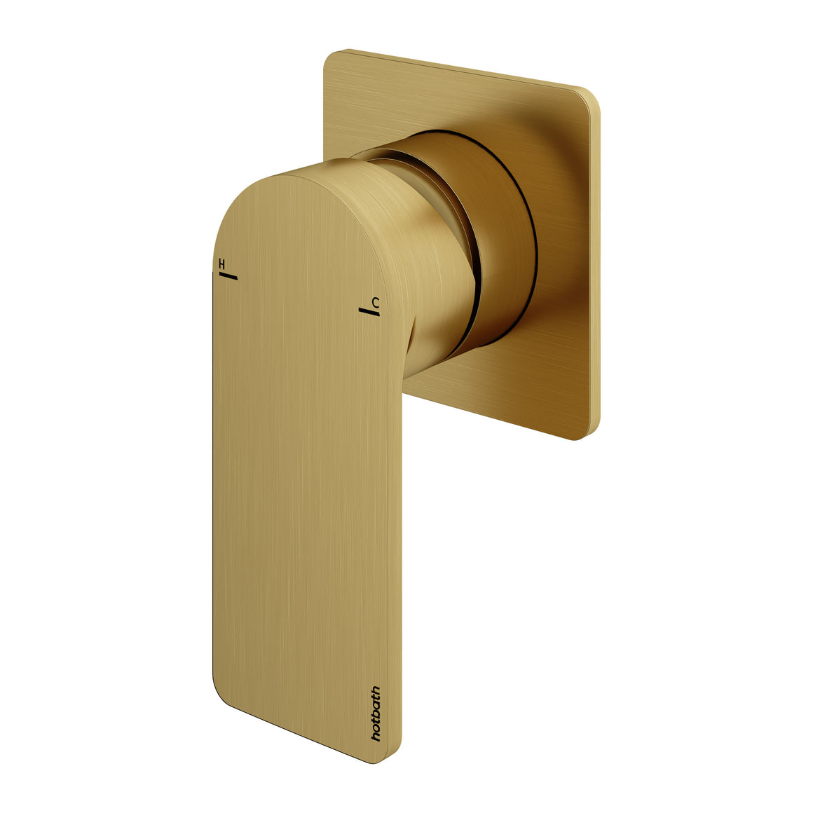 Hotbath Gal GL031 inbouw douchemengkraan Geborsteld messing PVD productfoto