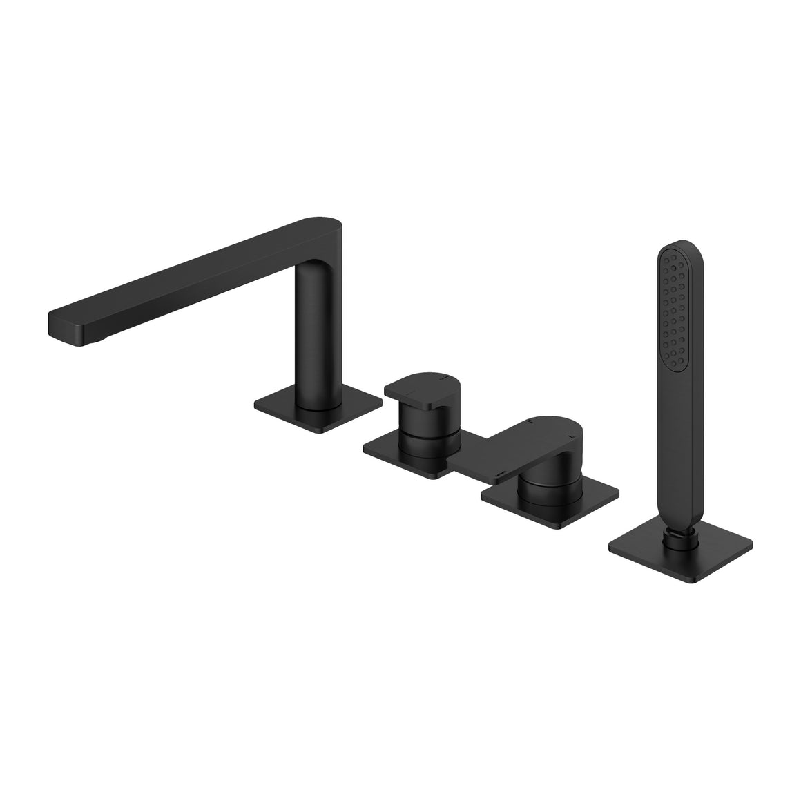 Hotbath Gal GL073 badrandcombinatie met draaibare uitloop en 2-weg omstel Geborsteld gunmetal PVD productfoto