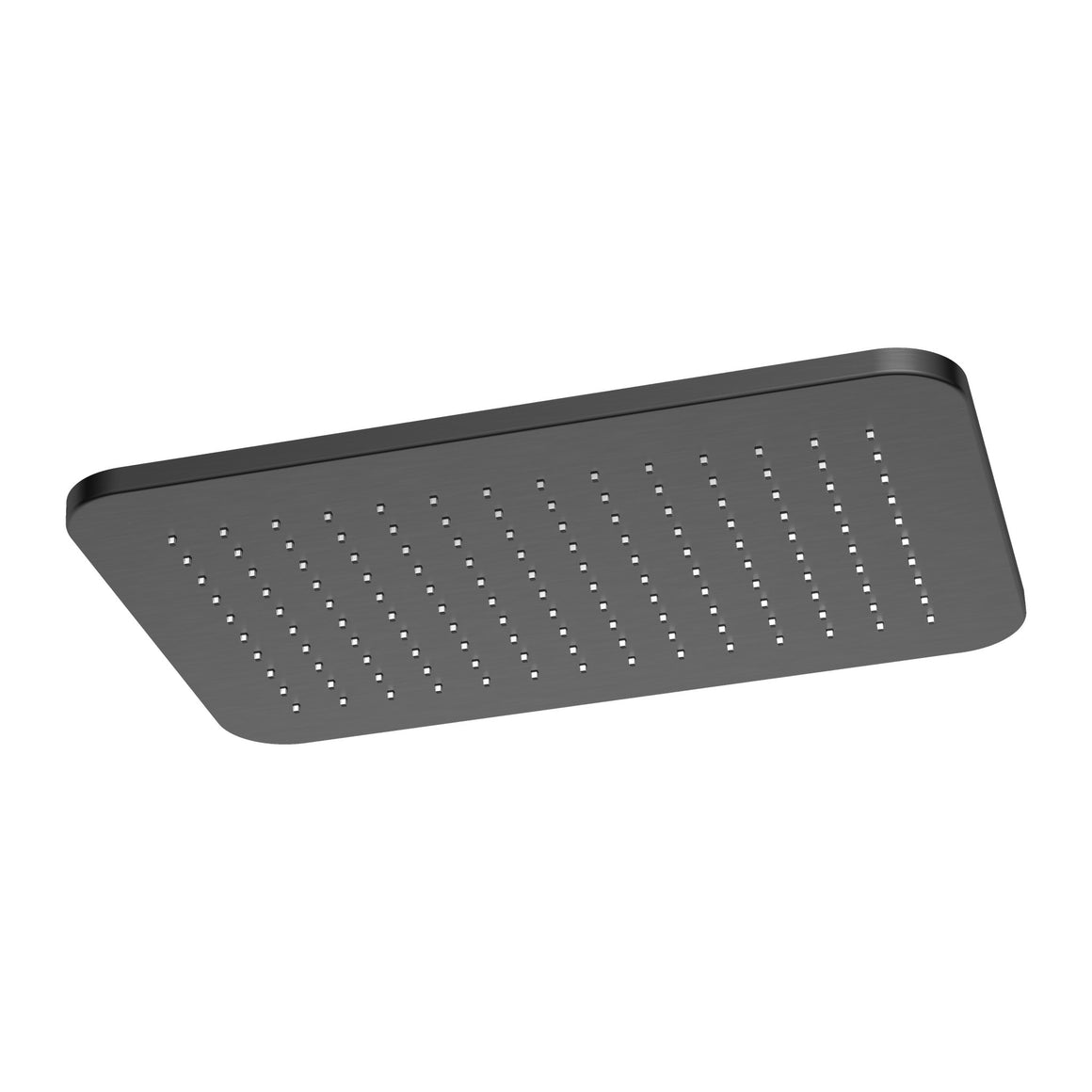 Hotbath Gal GL106 hoofddouche rechthoekig 27x40 cm Geborsteld gunmetal PVD productfoto