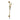 Hotbath Gal GL309 glijstangset 100 cm met doucheslang en handdouche Geborsteld messing PVD productfoto