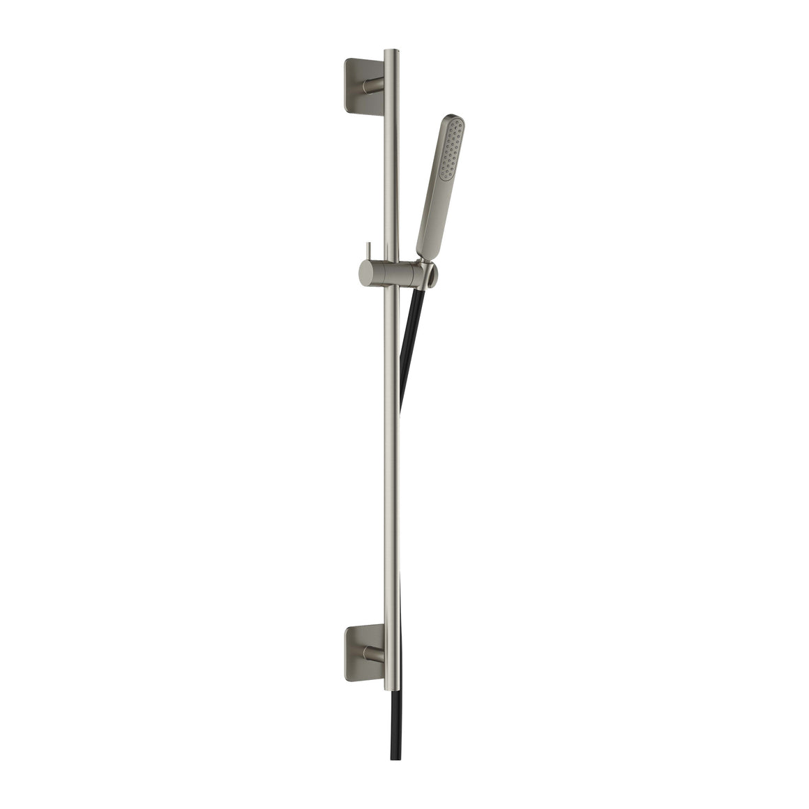 Hotbath Gal GL309 glijstangset 100 cm met doucheslang en handdouche Geborsteld nikkel productfoto