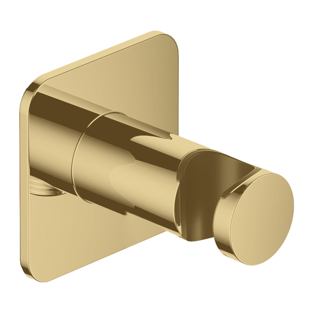 Hotbath Gal GL514 wandhouder voor handdouche Geborsteld messing PVD productfoto (kleurimpressie)