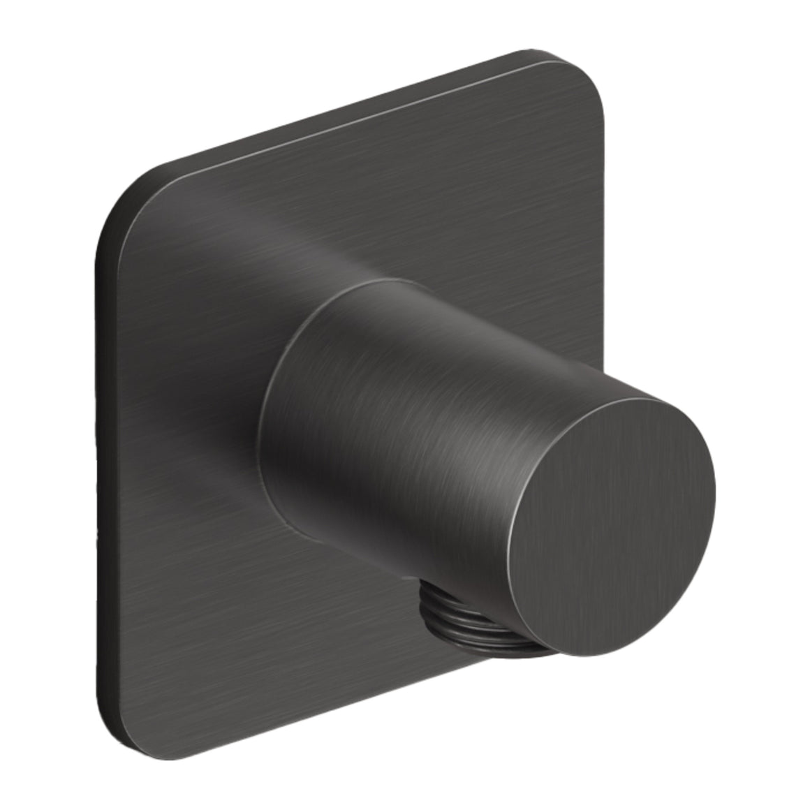 Hotbath Gal GL517 wandaansluitbocht (wanduitlaat) Geborsteld gunmetal PVD productfoto