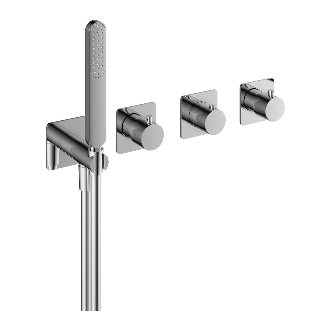 Hotbath Gal GL7071 inbouw bad/douchethermostaat met 2 stopkranen zonder uitloop Chroom productfoto