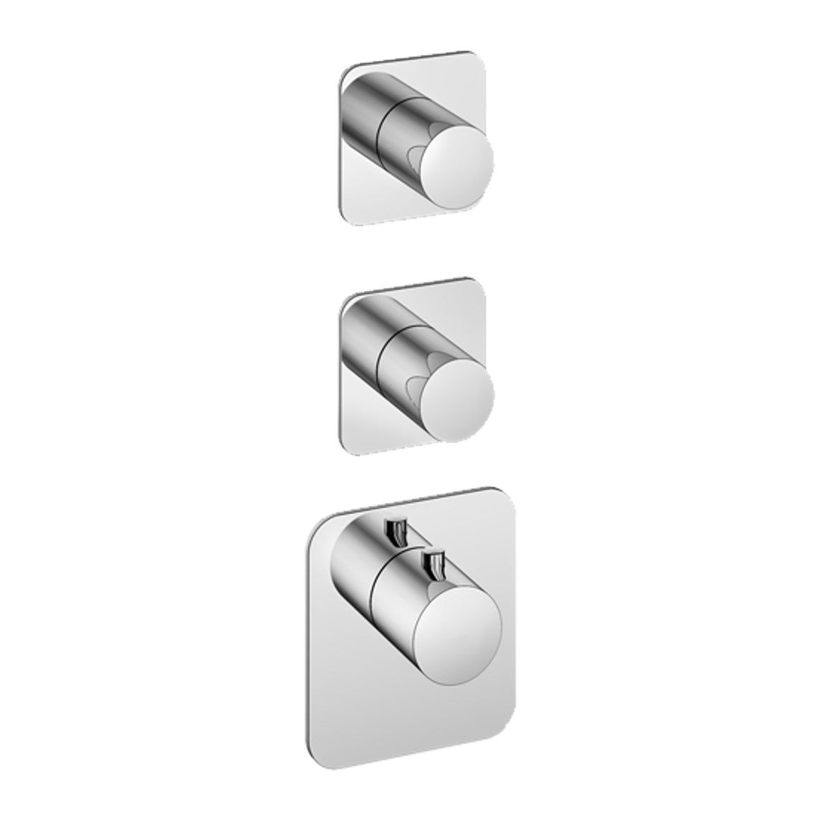 Hotbath Gal GLF011-015 High Flow inbouw thermostaat Chroom 2 stopkranen productfoto