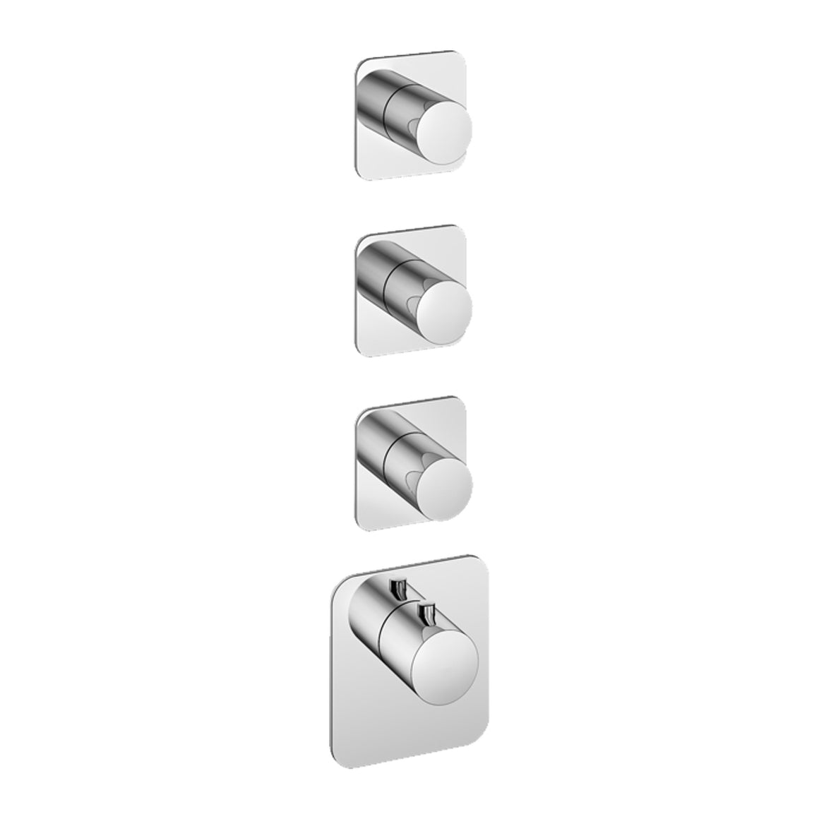 Hotbath Gal GLF011-015 High Flow inbouw thermostaat Chroom 3 stopkranen productfoto