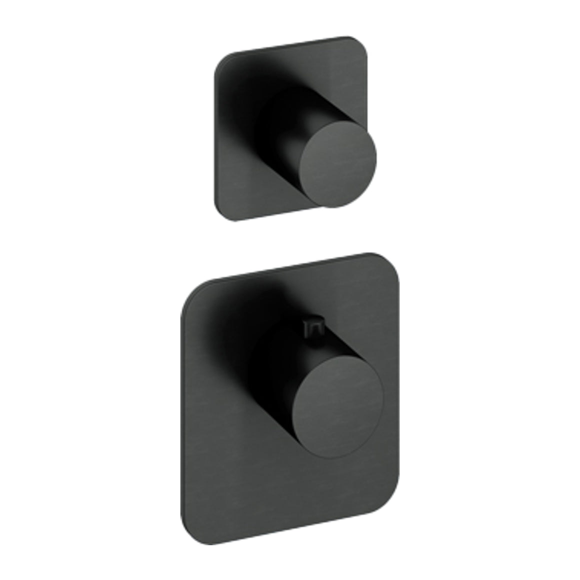Hotbath Gal GLF011-015 High Flow inbouw thermostaat Geborsteld gunmetal PVD 1 stopkraan productfoto