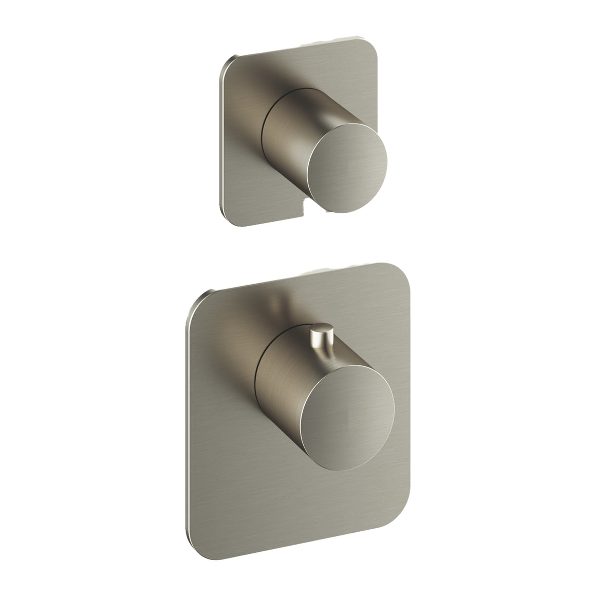 Hotbath Gal GLF011-015 High Flow inbouw thermostaat Geborsteld nikkel 1 stopkraan productfoto