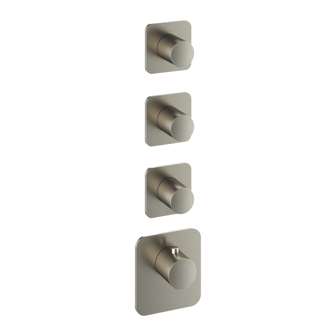 Hotbath Gal GLF011-015 High Flow inbouw thermostaat Geborsteld nikkel 3 stopkranen productfoto