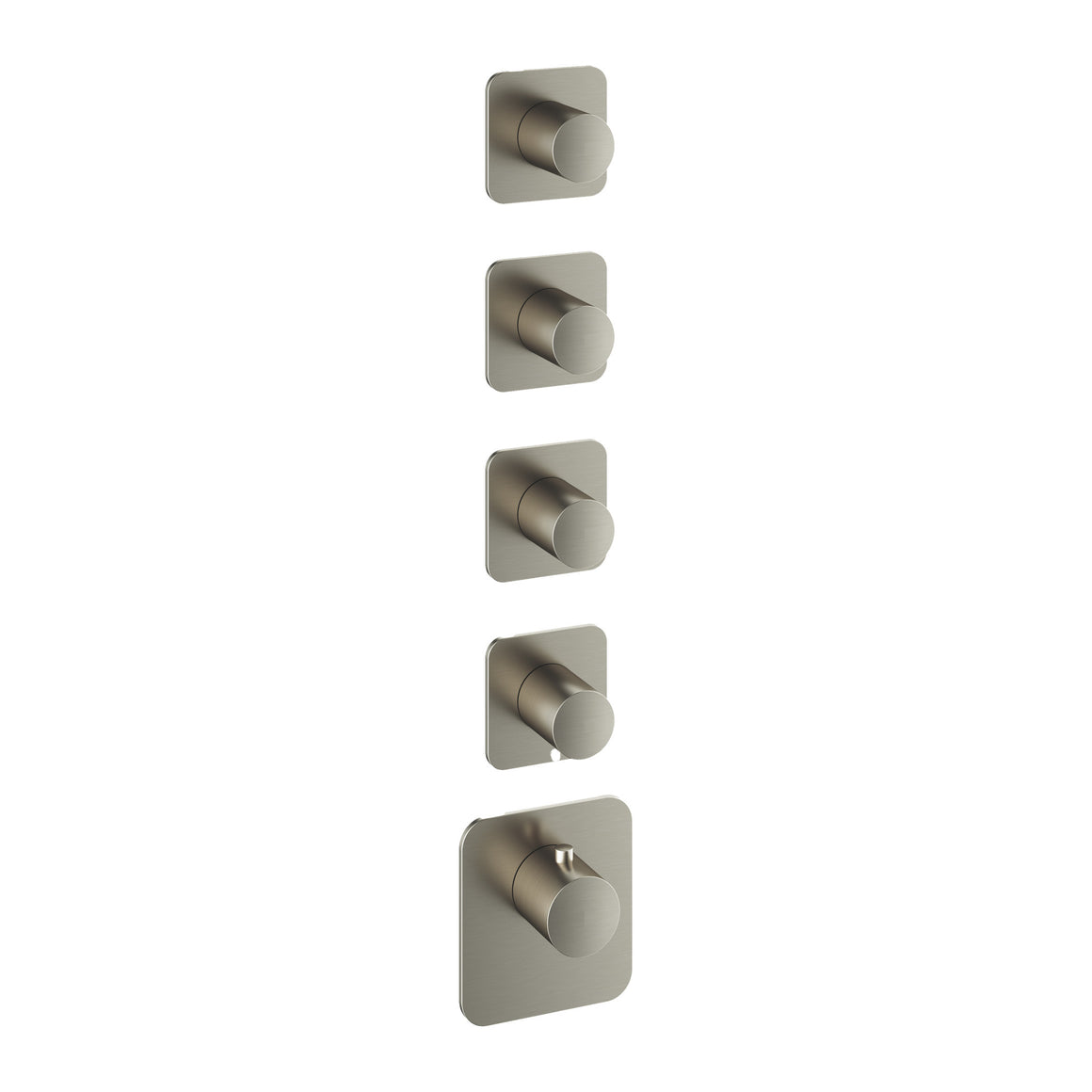 Hotbath Gal GLF011-015 High Flow inbouw thermostaat Geborsteld nikkel 4 stopkranen productfoto
