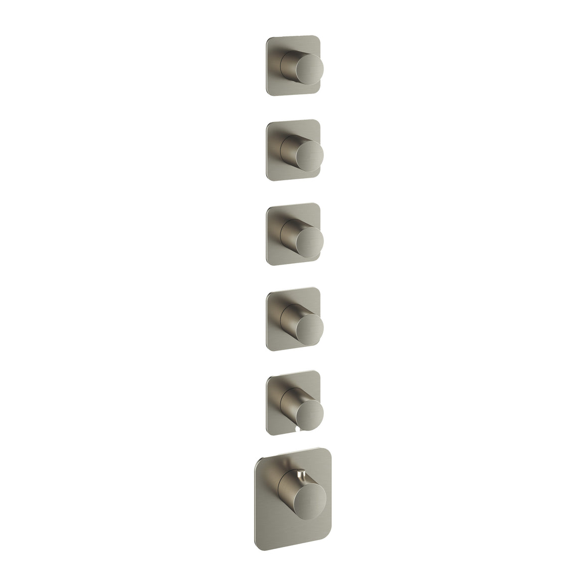Hotbath Gal GLF011-015 High Flow inbouw thermostaat Geborsteld nikkel 5 stopkranen productfoto