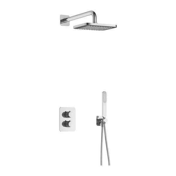 Hotbath Gal IBS40A inbouw regendoucheset thermostatisch met 2-weg stop-omstel