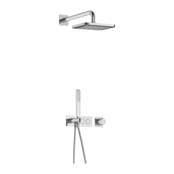 Hotbath Gal IBS41 inbouw regendoucheset thermostatisch met 2 pushbuttons