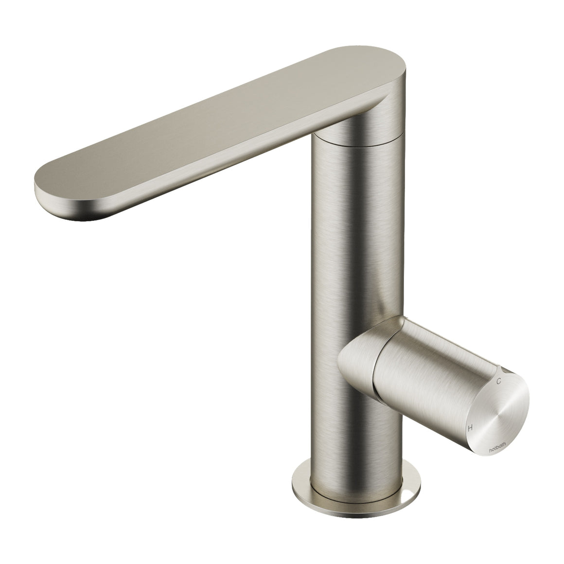 Hotbath Gent GT004 wastafelmengkraan met draaibare uitloop geborsteld RVS productfoto