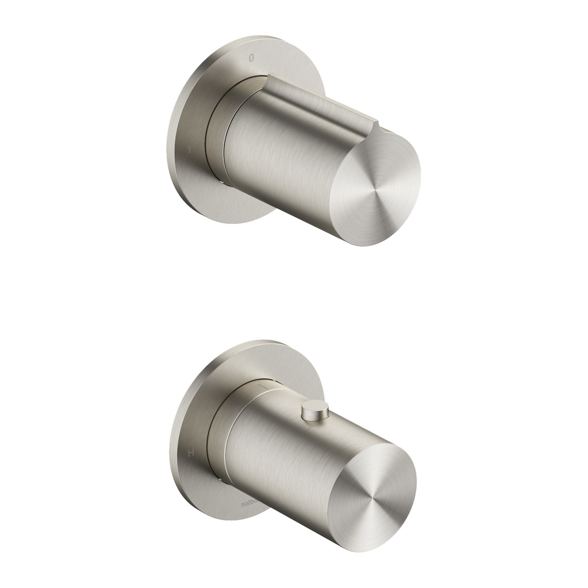 Hotbath Gent GT7009 inbouw douchethermostaat met 2-weg stop-omstel (afbouwdeel) geborsteld RVS productfoto
