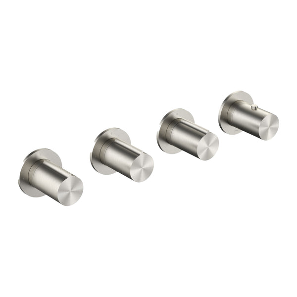 Hotbath Gent GT7070 inbouw douchethermostaat met 3 stopkranen (afbouwdeel) RVS 316