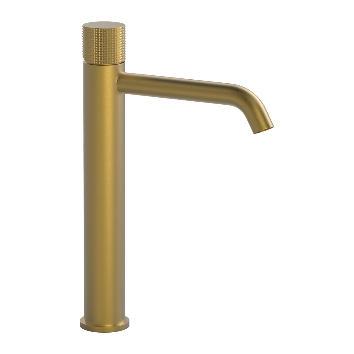 Hotbath Guy Diamond GY003HD hoge wastafelmengkraan Geborsteld messing PVD productfoto