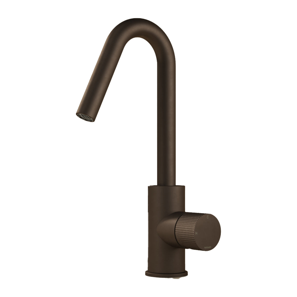 Hotbath Guy Diamond GY004D wastafelmengkraan met draaibare uitloop Tuscan bronze productfoto