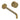 Hotbath Guy Diamond GY005D inbouw wastafelmengkraan Geborsteld messing PVD 25 cm productfoto