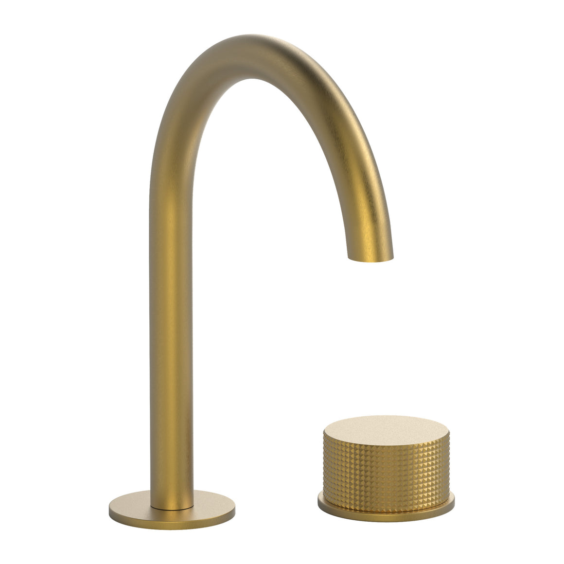 Hotbath Guy Diamond GY023D 2-gats wastafelmengkraan Geborsteld messing PVD productfoto