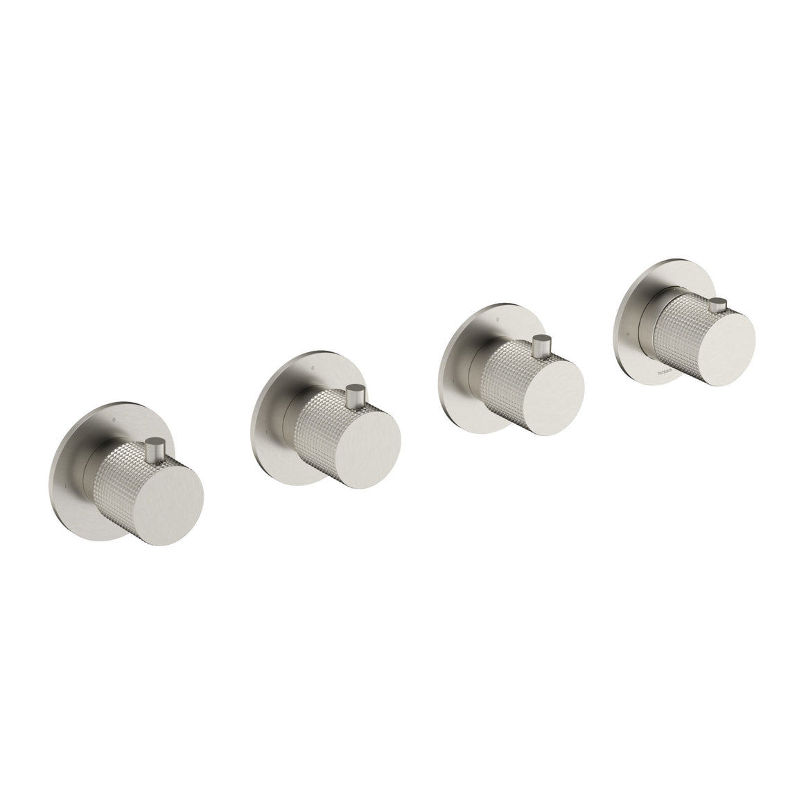 Hotbath Guy Diamond GY7070D inbouw douchethermostaat met 3 stopkranen Geborsteld nikkel productfoto