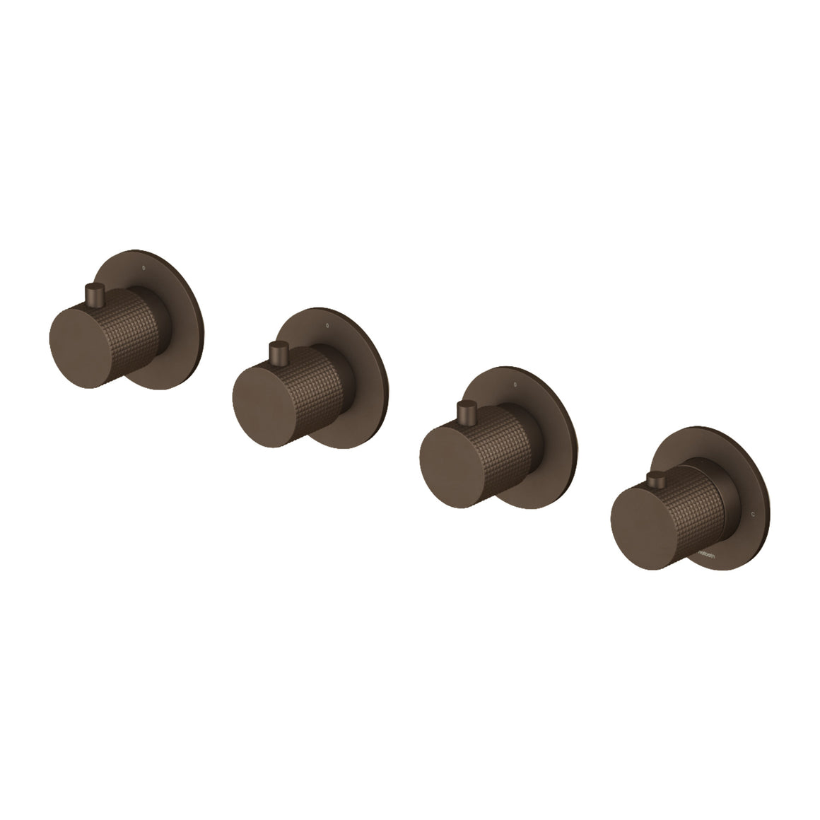 Hotbath Guy Diamond GY7070D inbouw douchethermostaat met 3 stopkranen Tuscan bronze productfoto