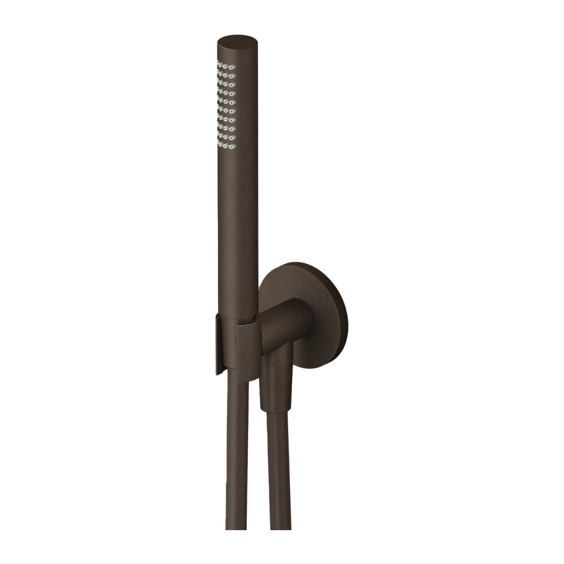 Hotbath Guy M445 handdoucheset met wandhouder, wanduitlaat en doucheslang (staafhanddouche) Tuscan bronze productfoto