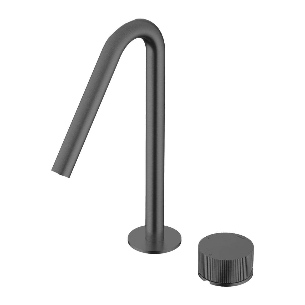 Hotbath Guy Row GY023R 2-gats wastafelmengkraan Geborsteld zwart PVD productfoto (kleurimpressie)