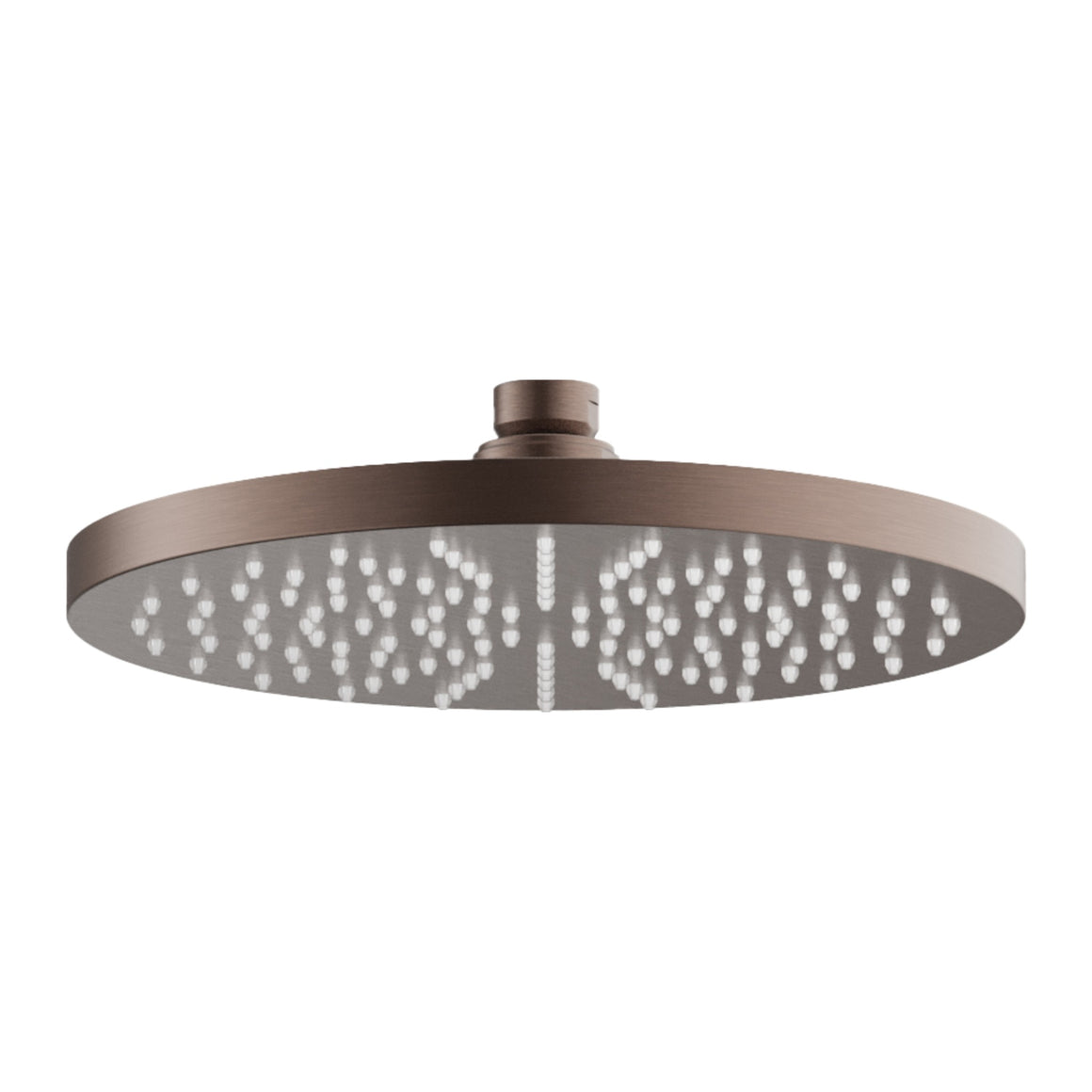 Hotbath Mate M100 hoofddouche rond Ø 20 cm geborsteld koper PVD productfoto