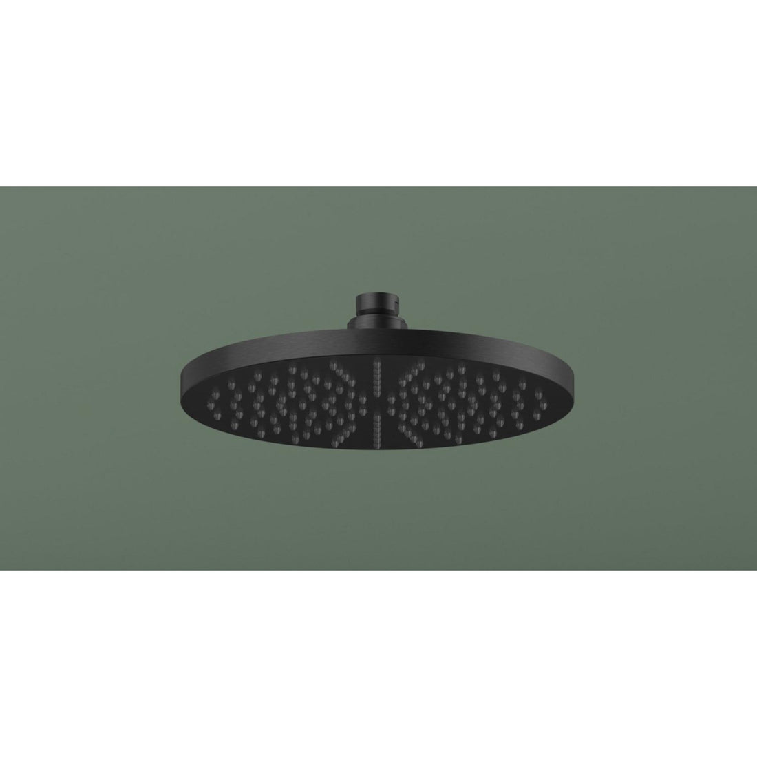 Hotbath Mate M100 hoofddouche rond Ø 20 cm geborsteld zwart PVD sfeerfoto