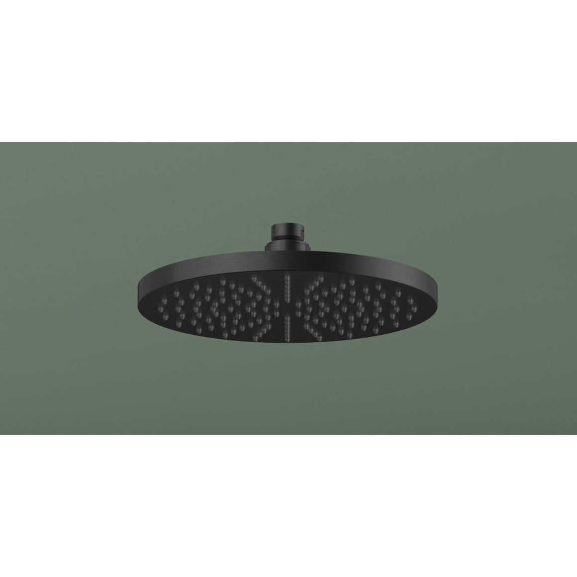 Hotbath Mate M100 hoofddouche rond Ø 20 cm geborsteld zwart PVD sfeerfoto