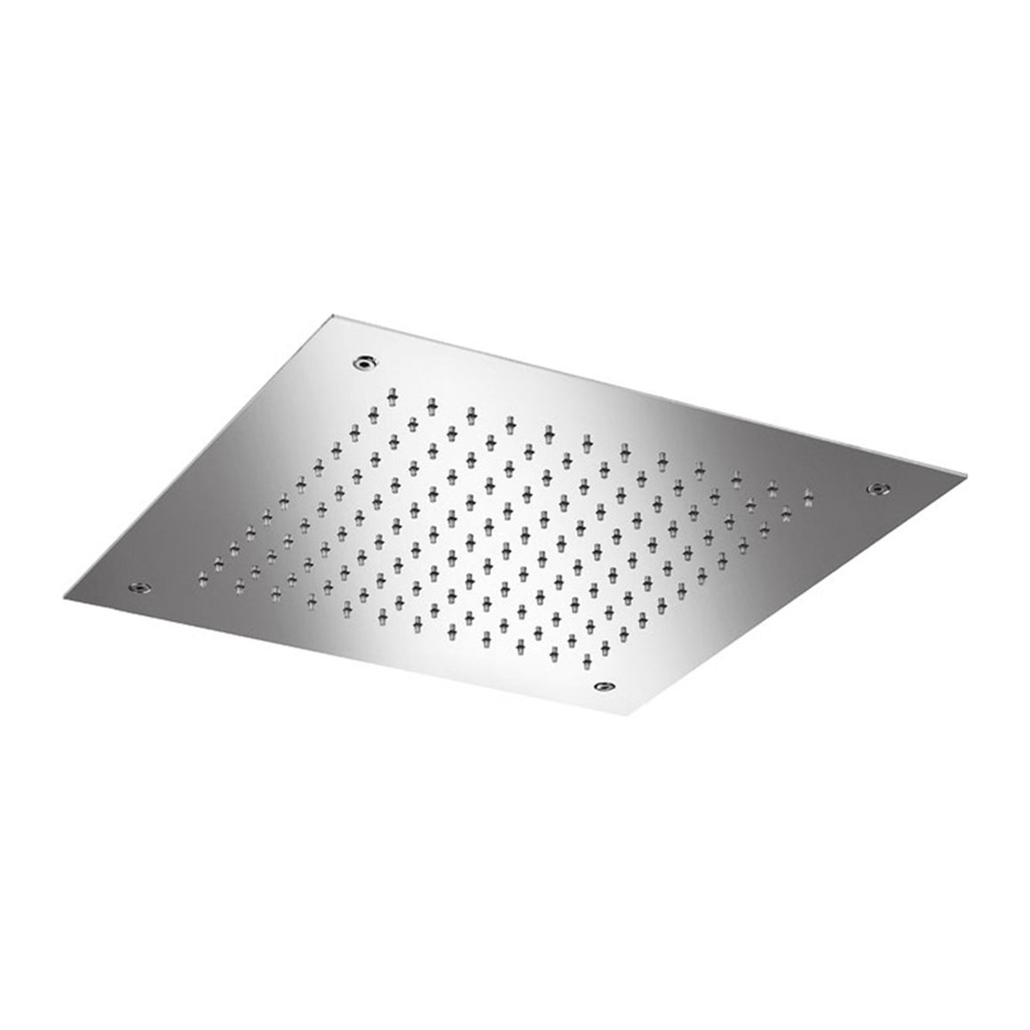 Hotbath Mate M110 inbouw hoofddouche vierkant 38 cm Geborsteld nikkel productfoto