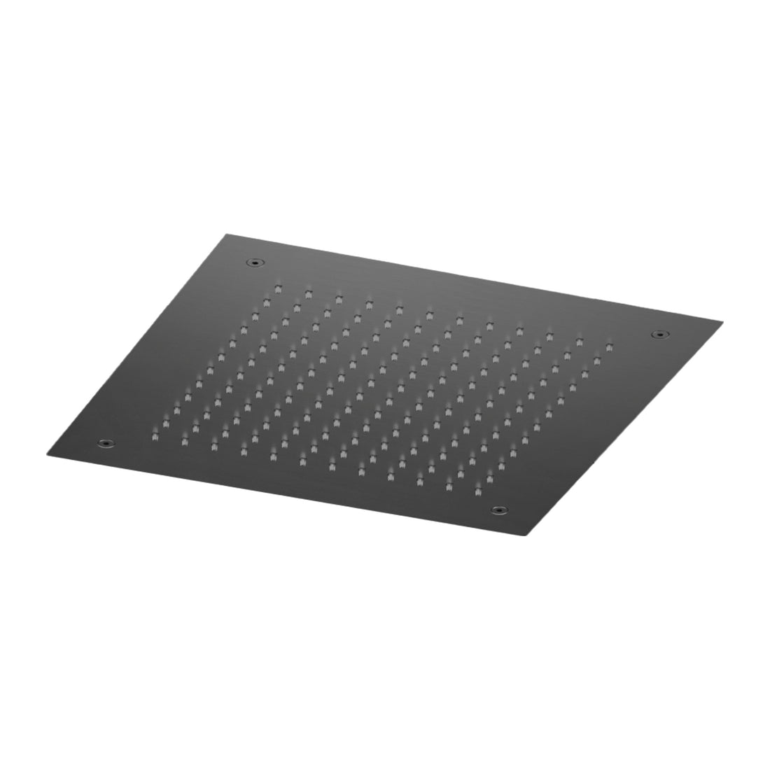 Hotbath Mate M110 inbouw hoofddouche vierkant 38 cm Gepolijst zwart PVD productfoto (kleurimpressie)