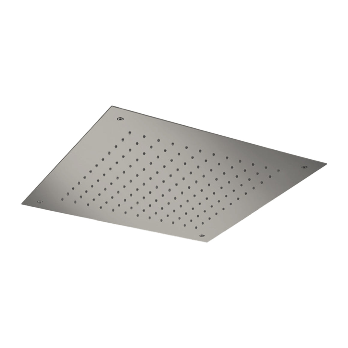 Hotbath Mate M111 inbouw hoofddouche vierkant 50 cm Geborsteld gunmetal PVD productfoto (kleurimpressie)