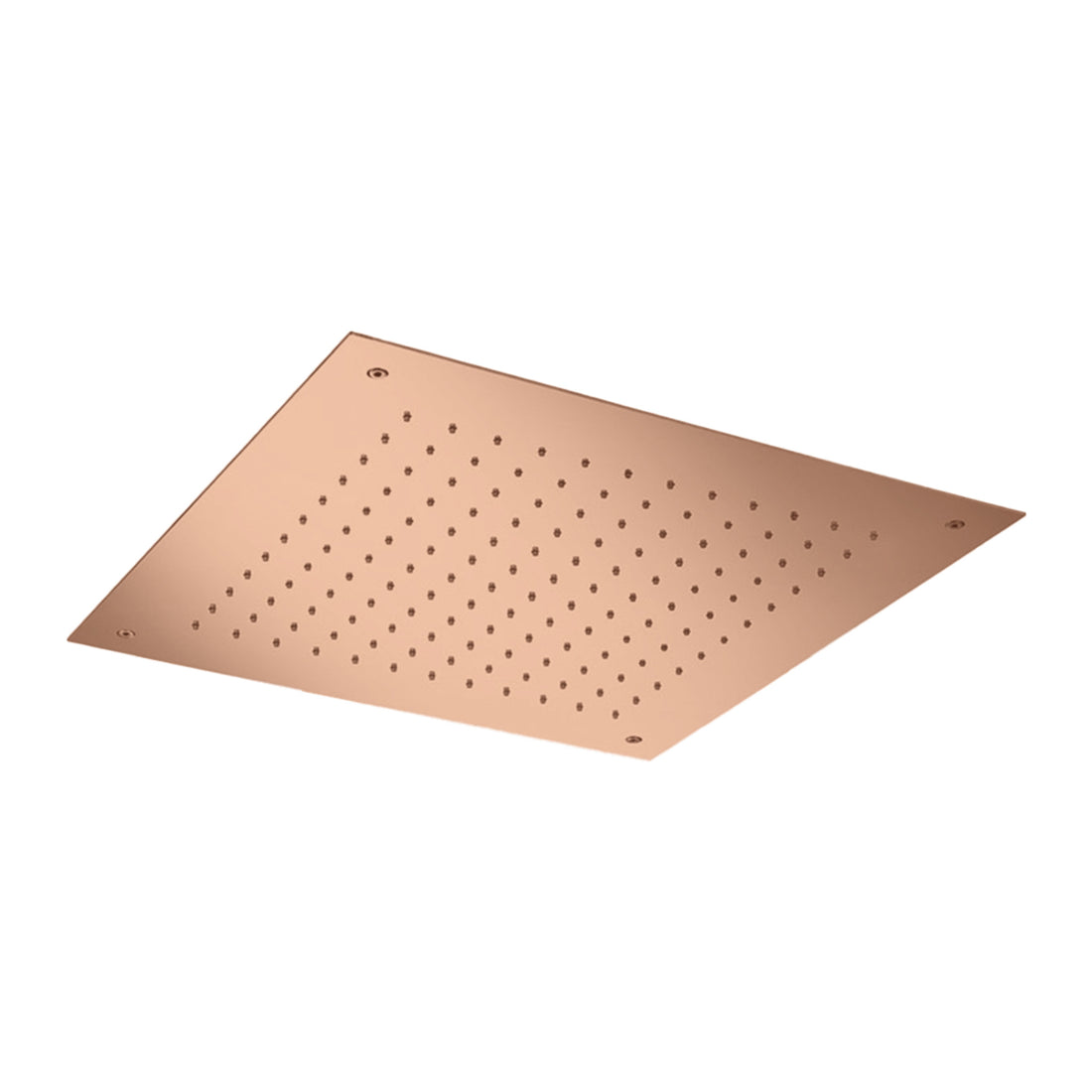 Hotbath Mate M111 inbouw hoofddouche vierkant 50 cm Geborsteld koper PVD productfoto (kleurimpressie)