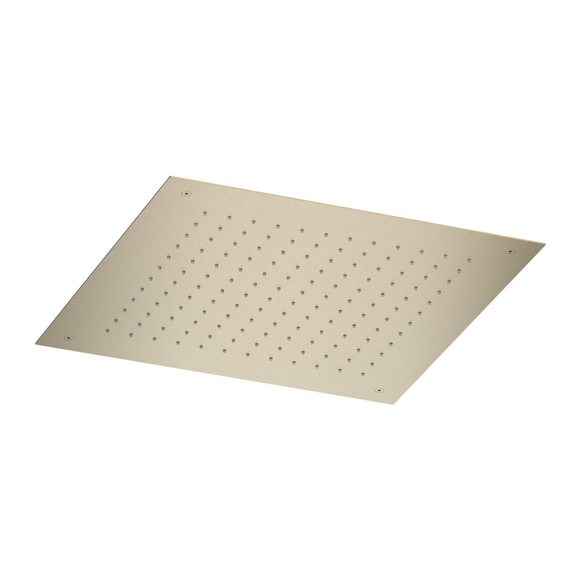 Hotbath Mate M111 inbouw hoofddouche vierkant 50 cm Geborsteld messing PVD productfoto