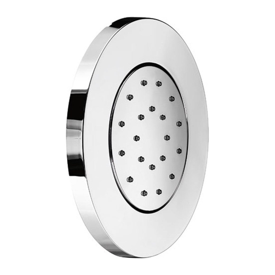 Hotbath Mate M130 bodyjet inbouw rond Geborsteld nikkel productfoto