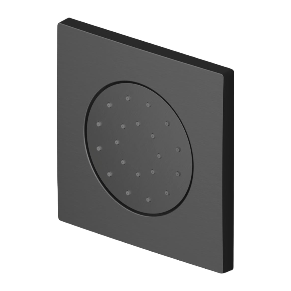Hotbath Mate M135 bodyjet inbouw vierkant Geborsteld zwart PVD productfoto (kleurimpressie)