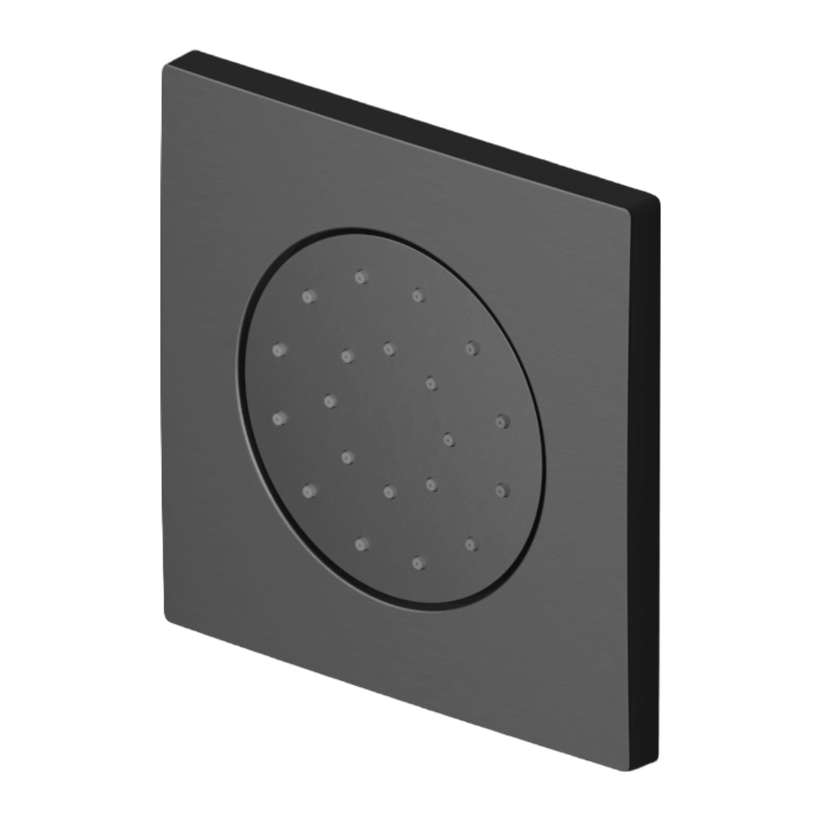 Hotbath Mate M135 bodyjet inbouw vierkant Gepolijst zwart PVD productfoto (kleurimpressie)
