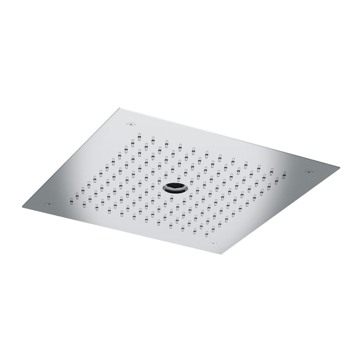 Hotbath Mate M148 inbouw hoofddouche vierkant 38 cm met waterpilaar Geborsteld nikkel productfoto