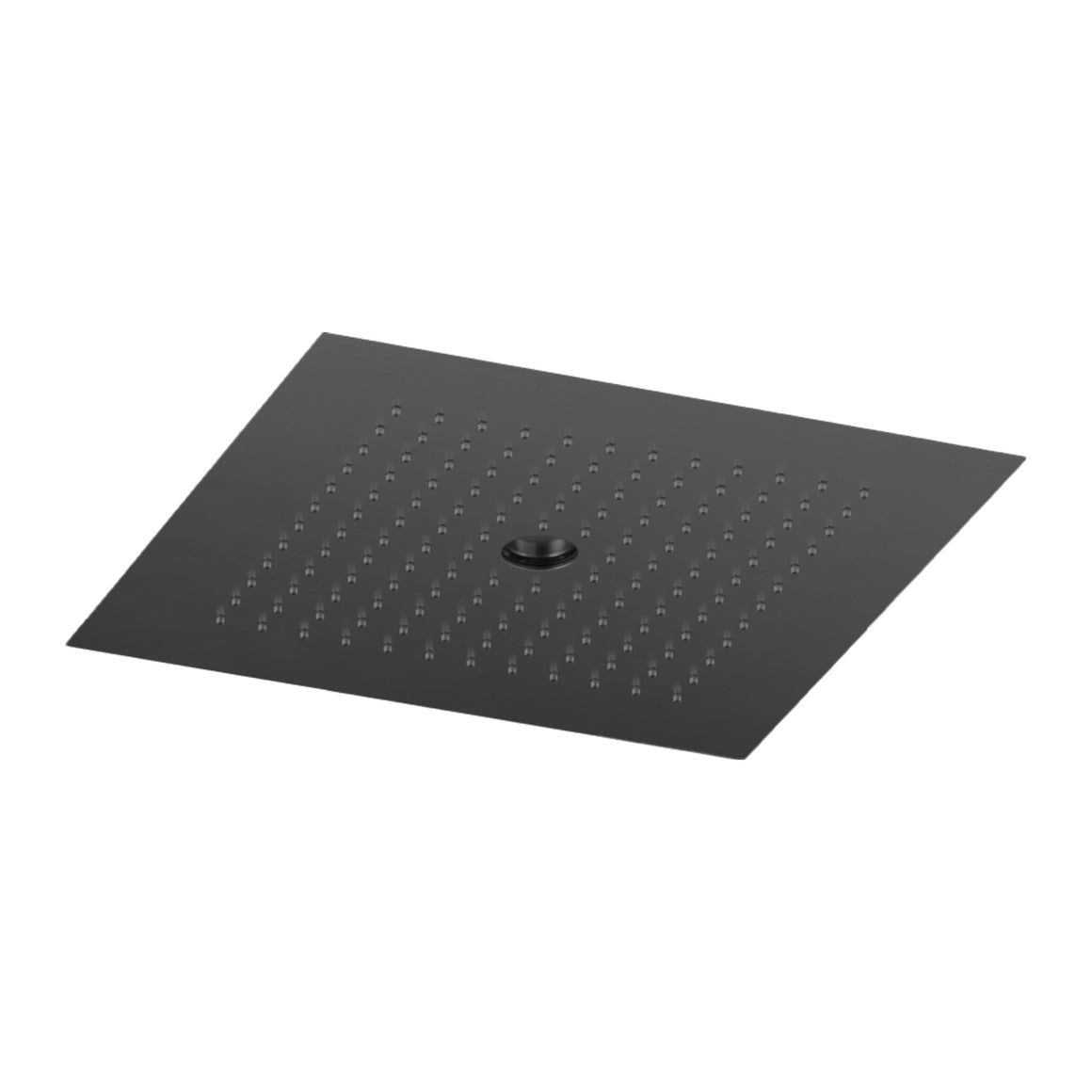 Hotbath Mate M148 inbouw hoofddouche vierkant 38 cm met waterpilaar Gepolijst zwart PVD productfoto (kleurimpressie)