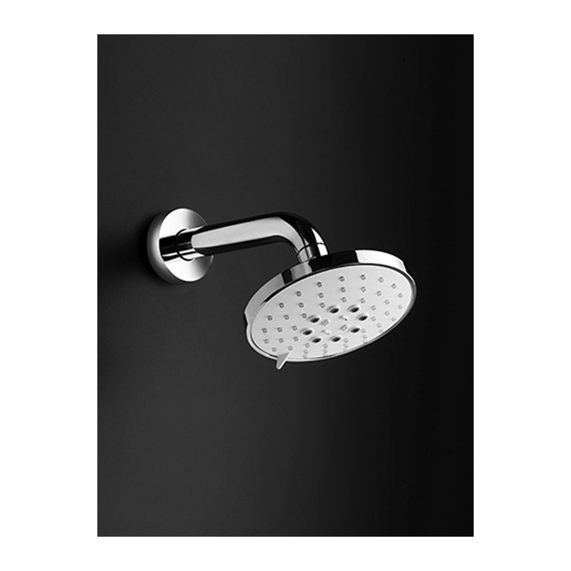 Hotbath Mate M169 hoofddouche 3 standen rond 13 cm met wandarm Geborsteld nikkel productfoto