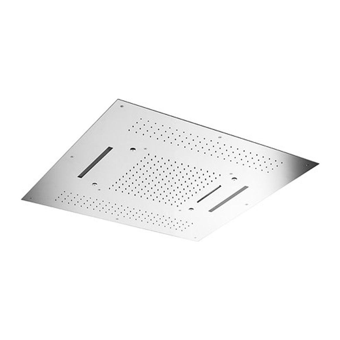 Hotbath Mate M173 inbouw hoofddouche 95 cm met LED, waterval en spray Geborsteld nikkel productfoto