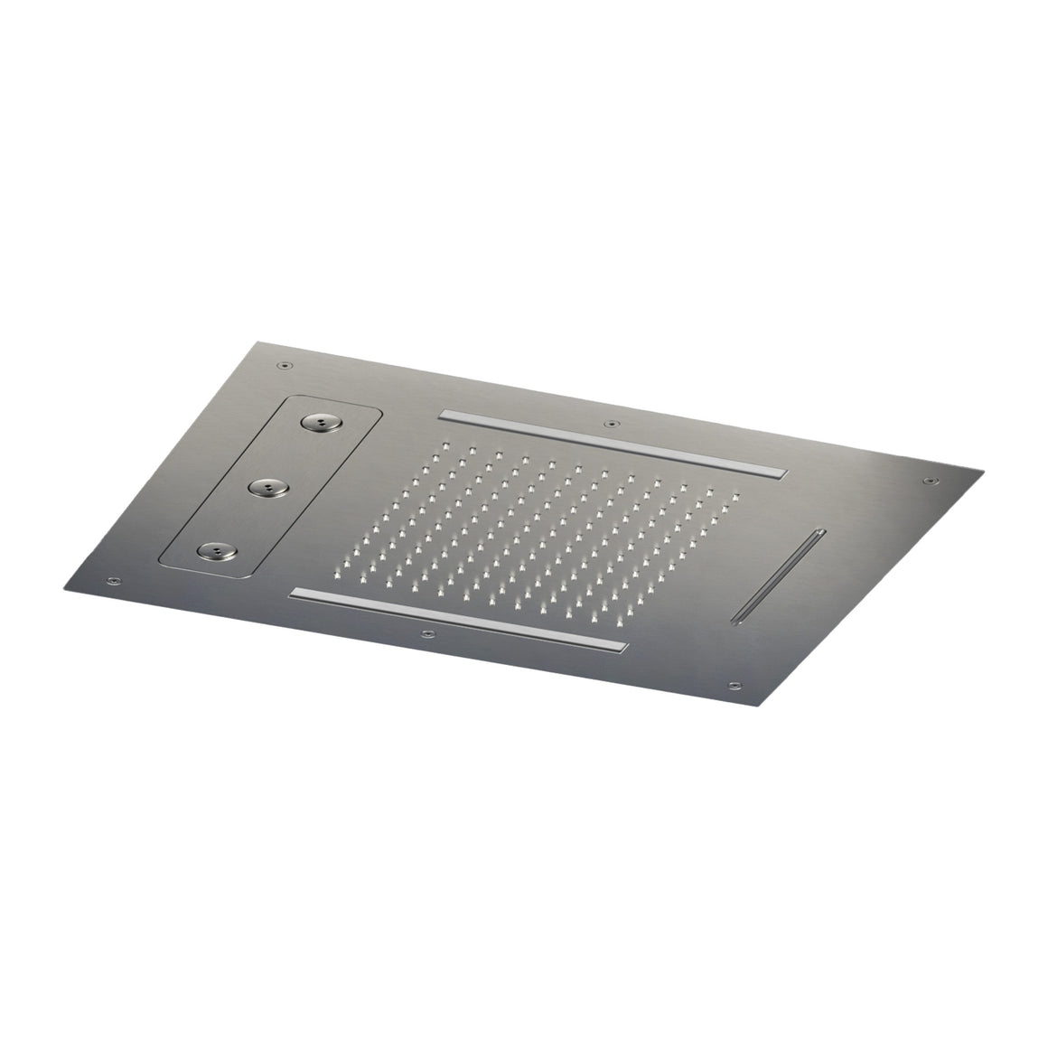 Hotbath Mate M190 inbouw hoofddouche 48x63 cm met LED, waterval en twist Chroom productfoto