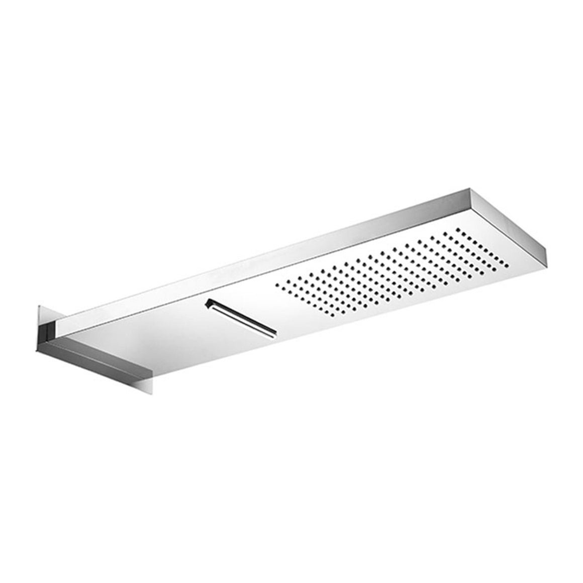 Hotbath Mate M193 opbouw hoofddouche wandmodel met cascade Geborsteld nikkel productfoto