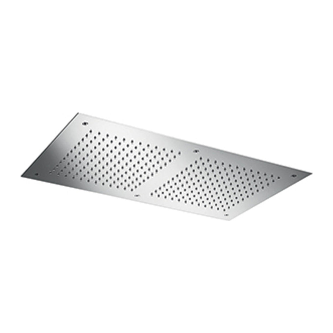 Hotbath Mate M205 inbouw hoofddouche rechthoekig 38x70 cm Geborsteld nikkel productfoto