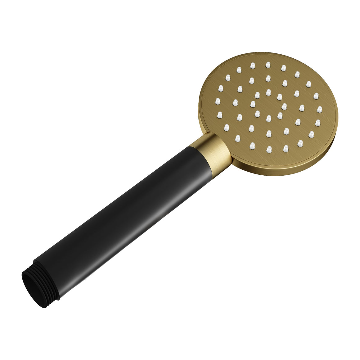 Hotbath Mate M353 handdouche rond Ø 9 cm geborsteld messing PVD productfoto
